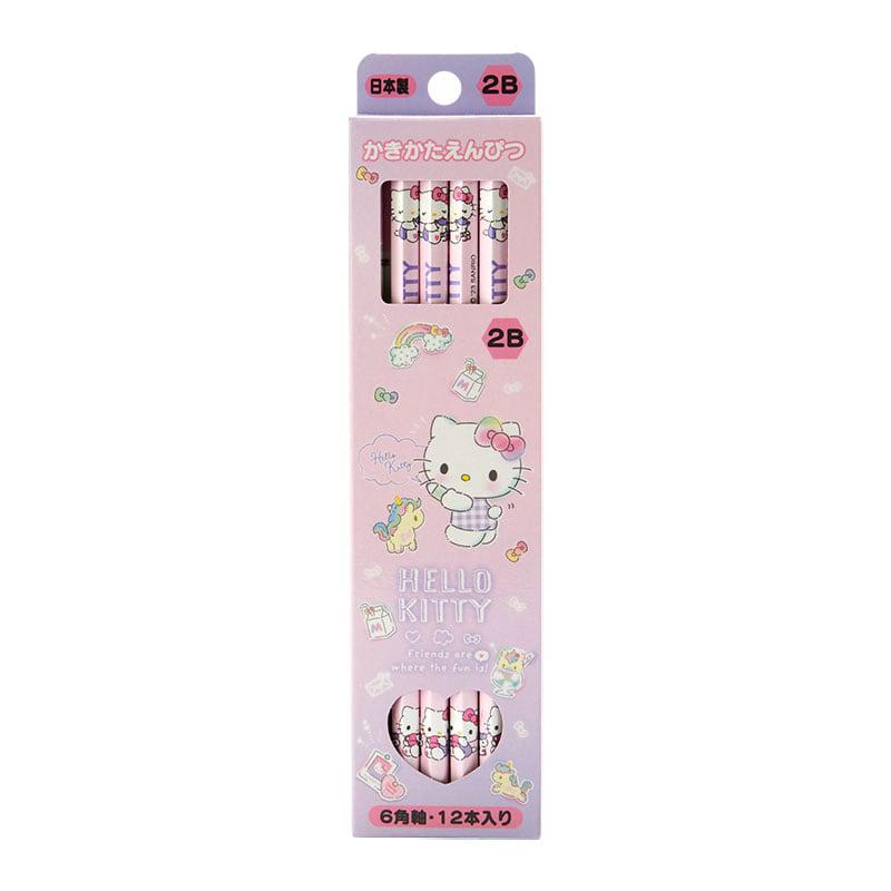 Sanrio Hello Kitty 12-pc Set Sanrio Characters Pencil  USA |  IOHPD-3298