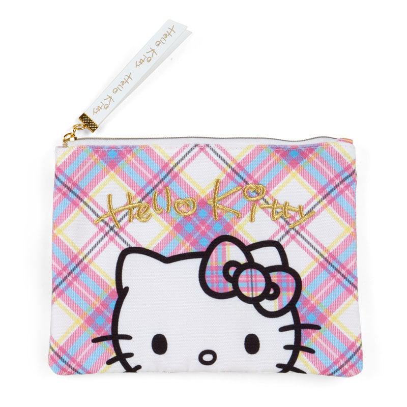 Sanrio Hello Kitty 2-Piece Set (Hello Kitty Dress Tartan Series) Sanrio Characters Pouch  USA |  LACNZ-8049