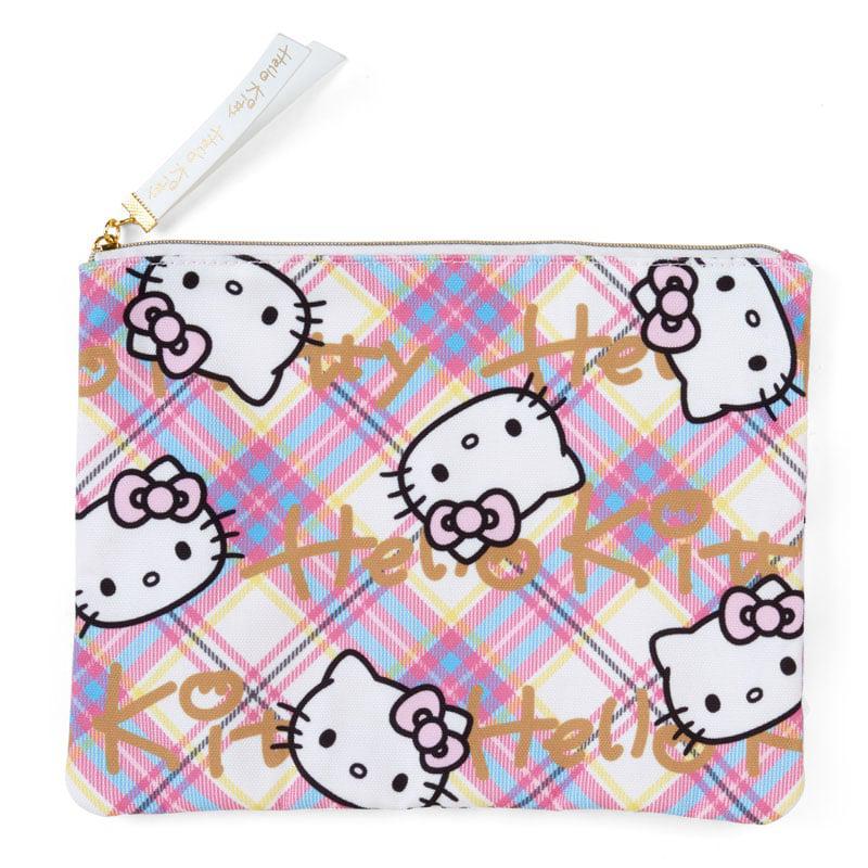 Sanrio Hello Kitty 2-Piece Set (Hello Kitty Dress Tartan Series) Sanrio Characters Pouch  USA |  LACNZ-8049