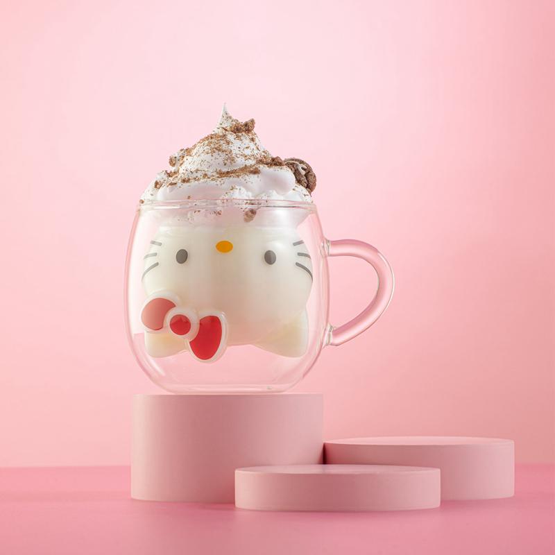 Sanrio Hello Kitty 3D Double Wall Coffee Sanrio Characters Mug  USA |  YWRQV-4301