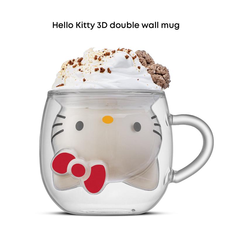 Sanrio Hello Kitty 3D Double Wall Coffee Sanrio Characters Mug  USA |  YWRQV-4301