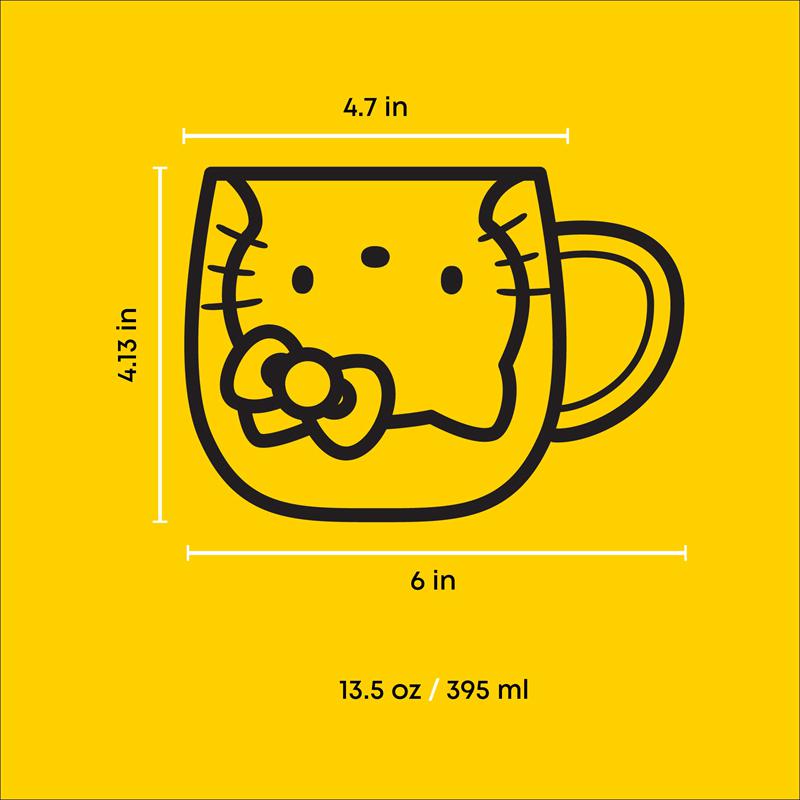 Sanrio Hello Kitty 3D Double Wall Coffee Sanrio Characters Mug  USA |  YWRQV-4301