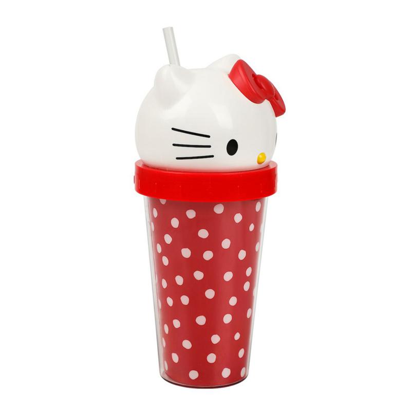 Sanrio Hello Kitty 3D Face Travel (Dots) Sanrio Characters Tumbler  USA |  BYGFT-1459