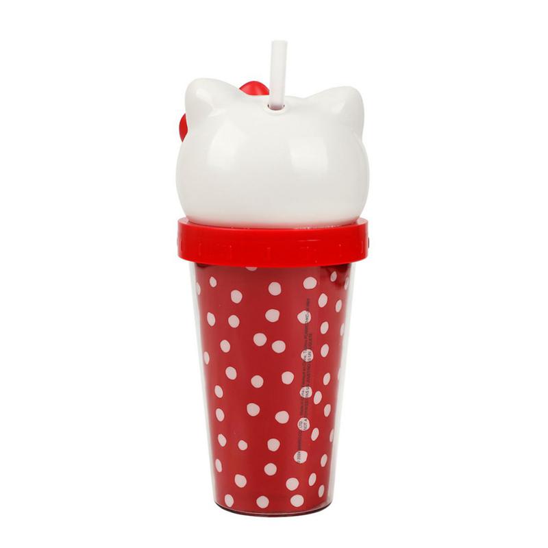 Sanrio Hello Kitty 3D Face Travel (Dots) Sanrio Characters Tumbler  USA |  BYGFT-1459