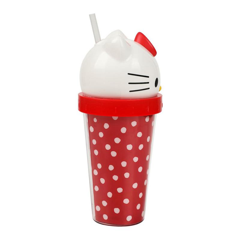 Sanrio Hello Kitty 3D Face Travel (Dots) Sanrio Characters Tumbler  USA |  BYGFT-1459