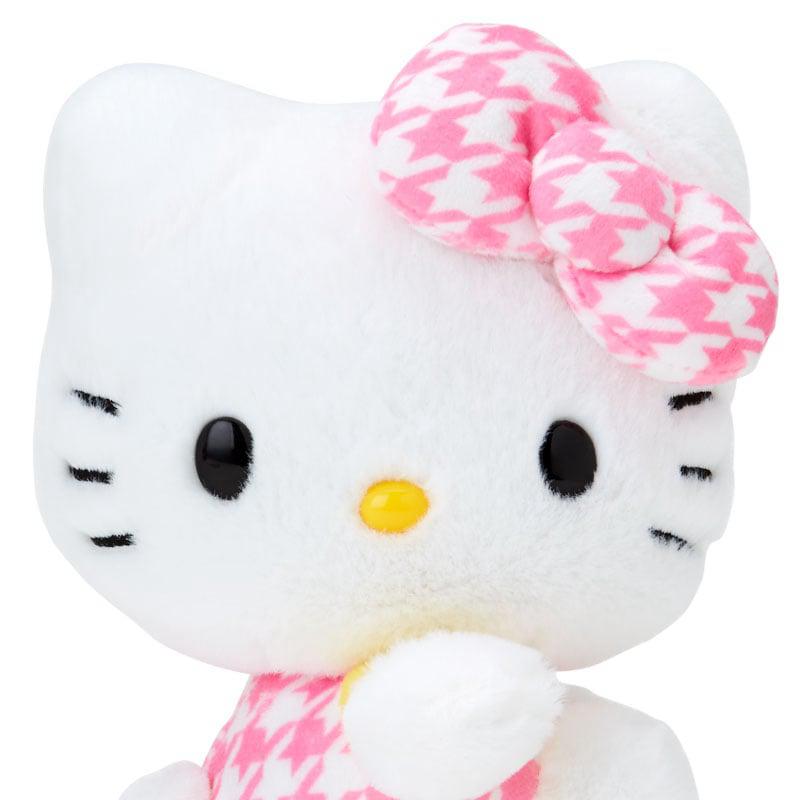 Sanrio Hello Kitty 50th Anniv. Plush Mascot (Pink Houndstooth) Sanrio Characters Plushies  USA |  WNOMD-9038