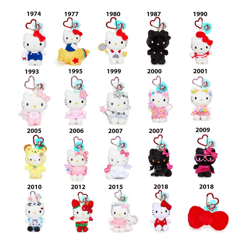 Sanrio Hello Kitty 50th Anniversary Bow Plush Mascot (2018) Sanrio Characters Plushies  USA |  BZECV-6203