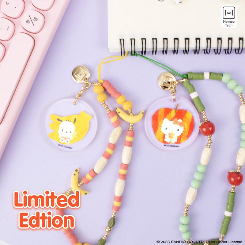 Sanrio Hello Kitty Apple Beaded Charm Mobile Phone Accessories Wrist Straps  USA |  CRWIB-2471