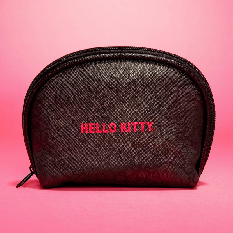 Sanrio Hello Kitty Black Zipper (High Impact Series) Sanrio Characters Pouch  USA |  WNFBJ-2618