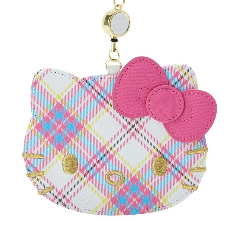 Sanrio Hello Kitty Card with Reel (Hello Kitty Dress Tartan Series) Accessories Keychain  USA |  MTAEY-2615