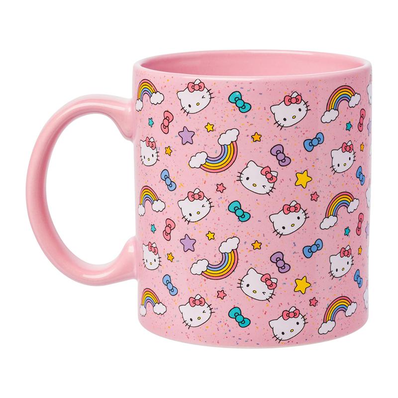 Sanrio Hello Kitty Ceramic (Stars, Bows, & Rainbows) Sanrio Characters Mug  USA |  GAHIV-5326