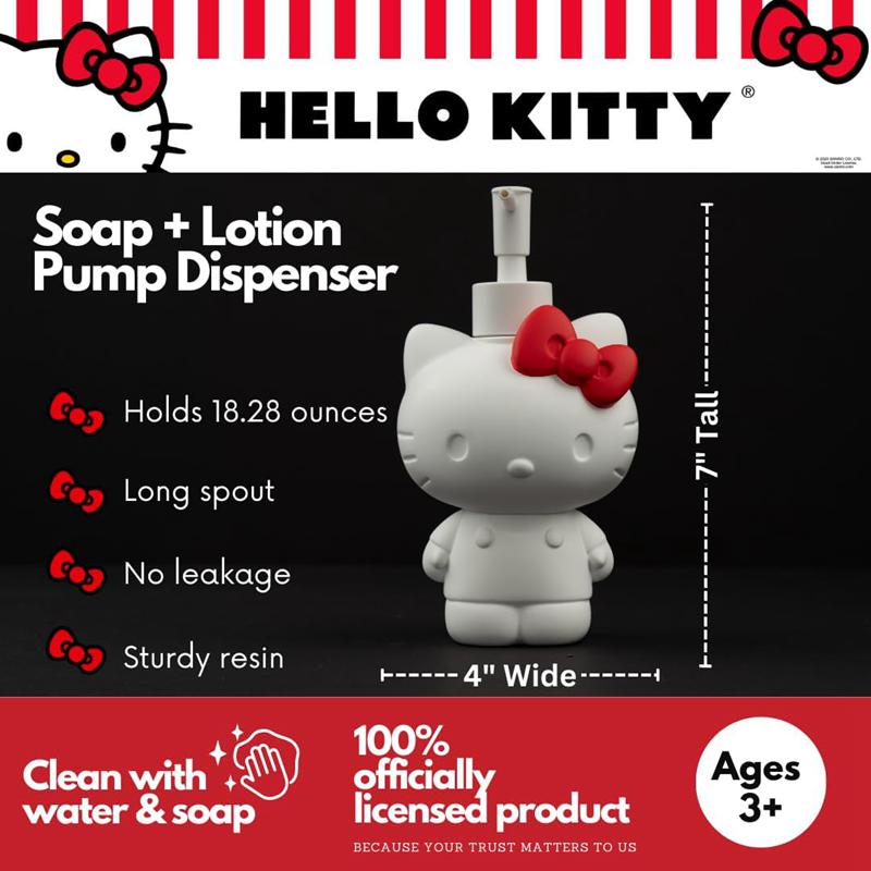 Sanrio Hello Kitty Classic Cutie Pump Dispenser Sanrio Characters Dispenser  USA |  PAHFI-6857