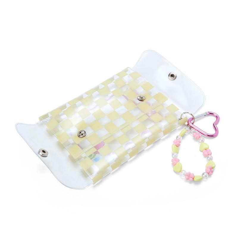 Sanrio Hello Kitty Clear Snap Mini (Pastel Check Series) Sanrio Characters Pouch  USA |  DKZCN-5190