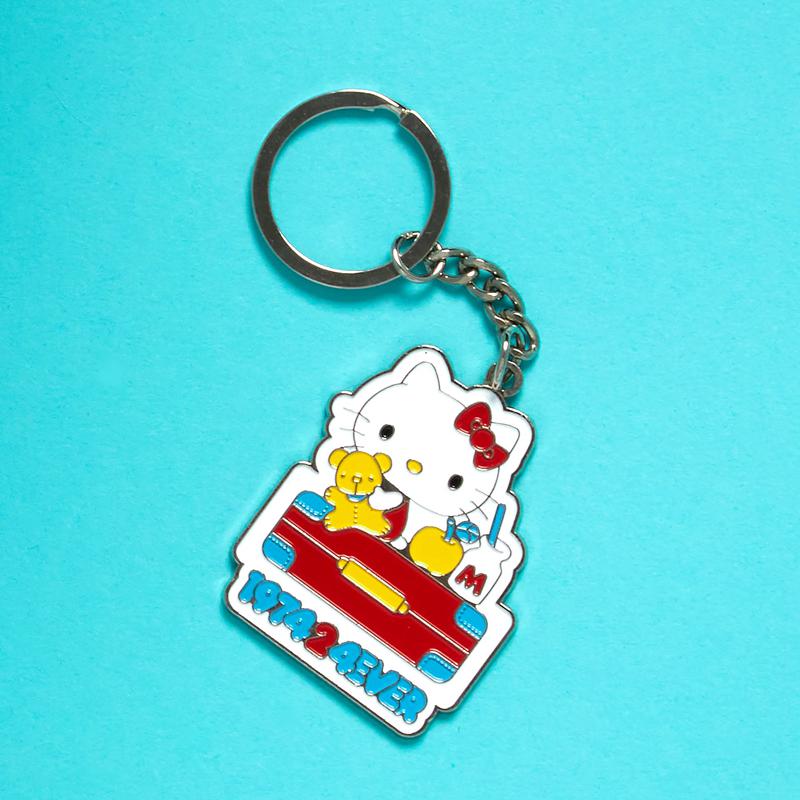 Sanrio Hello Kitty Friends Around The World 45th Anniversary Enamel Sanrio Characters Keychain  USA |  DAITE-2385