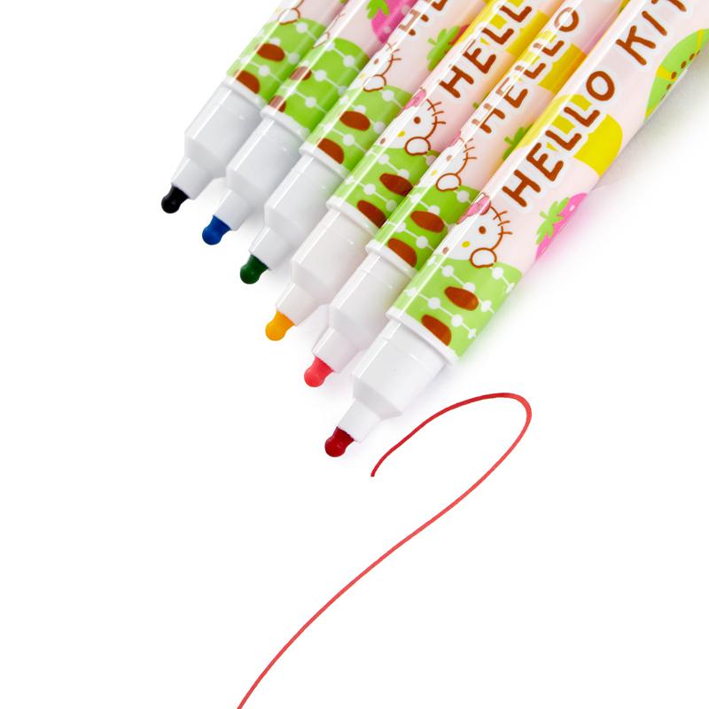 Sanrio Hello Kitty Fruit Scented Marker Set Sanrio Characters Maker  USA |  SJPBW-4025