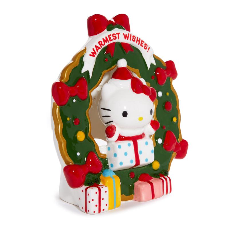 Sanrio Hello Kitty Holiday Wreath Ceramic Tealight Sanrio Characters Holder  USA |  UWHBN-6450