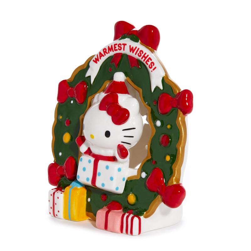 Sanrio Hello Kitty Holiday Wreath Ceramic Tealight Sanrio Characters Holder  USA |  UWHBN-6450