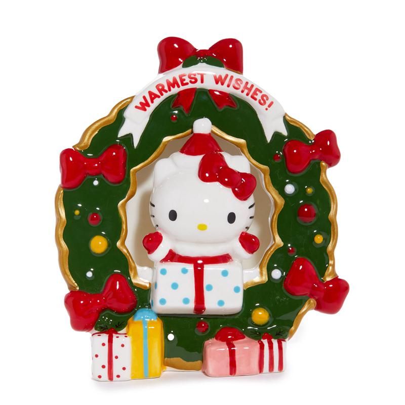 Sanrio Hello Kitty Holiday Wreath Ceramic Tealight Sanrio Characters Holder  USA |  UWHBN-6450