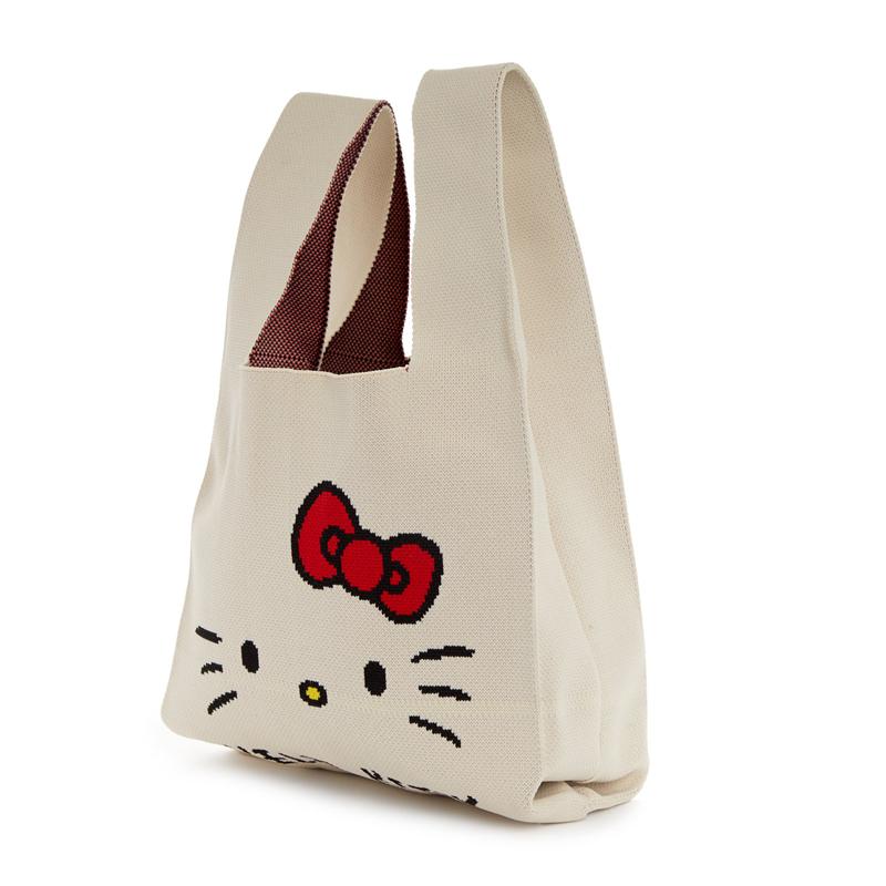 Sanrio Hello Kitty Knit (White) Sanrio Characters Shopper Bag  USA |  HFDIQ-0564