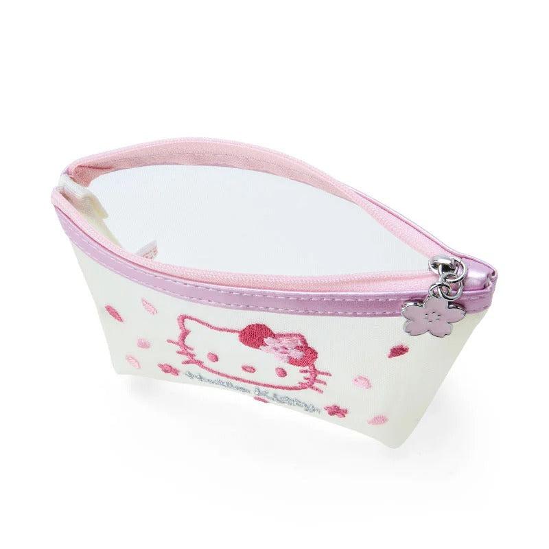 Sanrio Hello Kitty Mesh Zipper (Pink Sakura Series) Bags Pouch  USA |  FMUSC-4160