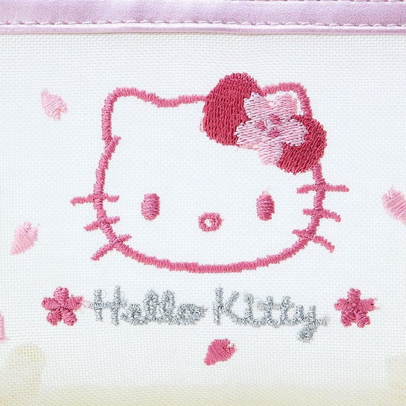 Sanrio Hello Kitty Mesh Zipper (Pink Sakura Series) Bags Pouch  USA |  FMUSC-4160