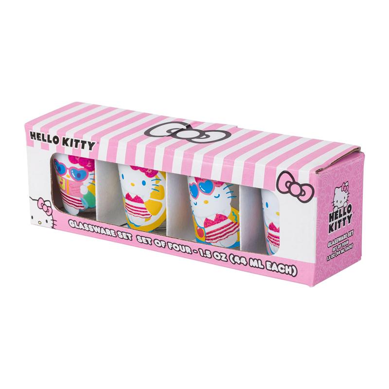 Sanrio Hello Kitty Mini 4-Piece Set (Pool Floatie) Sanrio Characters Glasses  USA |  DATKV-3690