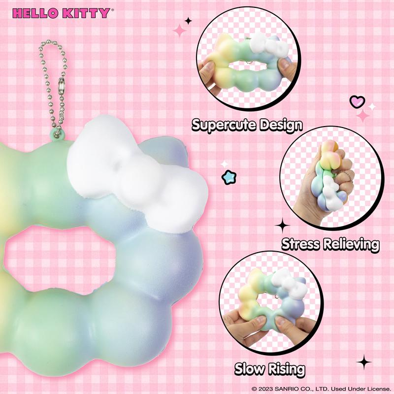 Sanrio Hello Kitty Mochi Donut Squishy Sanrio Characters Keychain  USA |  LDXCB-9274