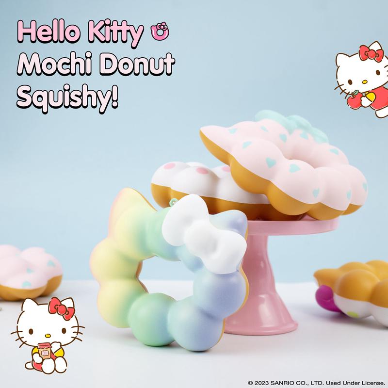 Sanrio Hello Kitty Mochi Donut Squishy Sanrio Characters Keychain  USA |  LDXCB-9274