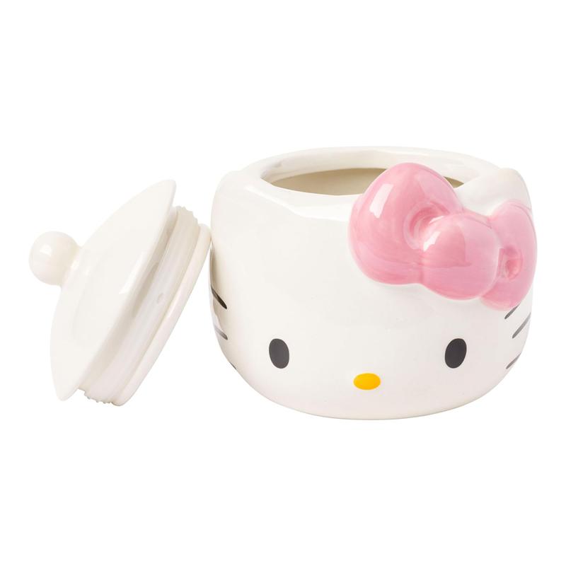 Sanrio Hello Kitty Pink Bow Ceramic Storage Jar Sanrio Characters Storage Jar  USA |  OFNVW-1629