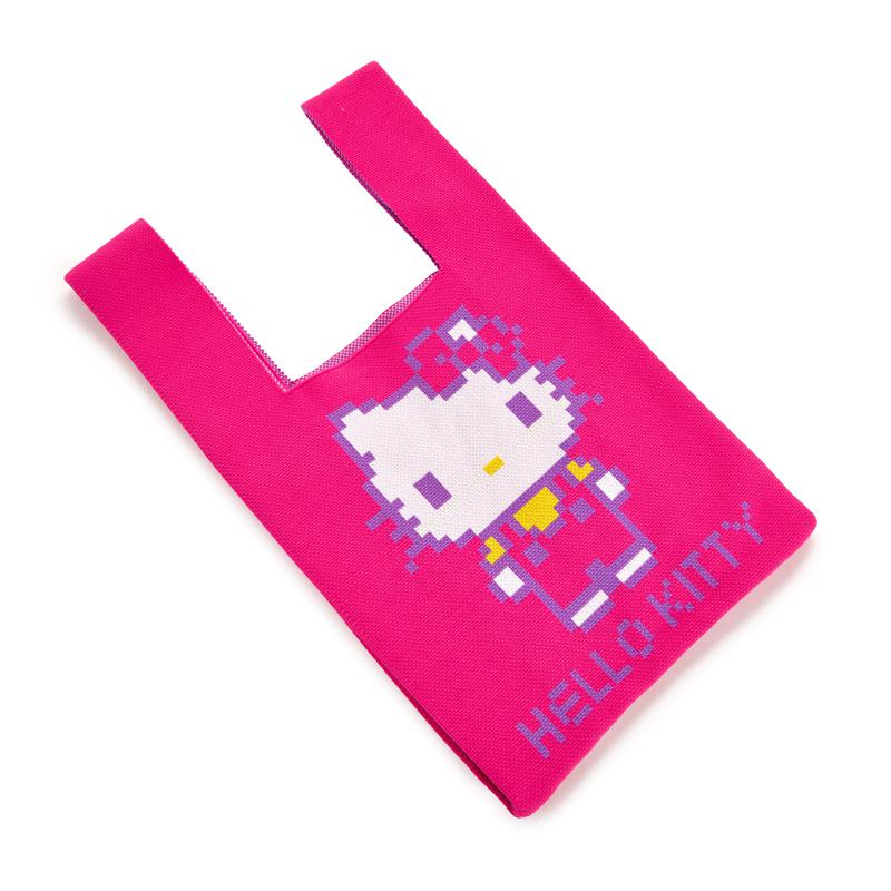 Sanrio Hello Kitty Pink Knit (Retro Pixel Series) Sanrio Characters Shopper Bag  USA |  KOSYQ-7168