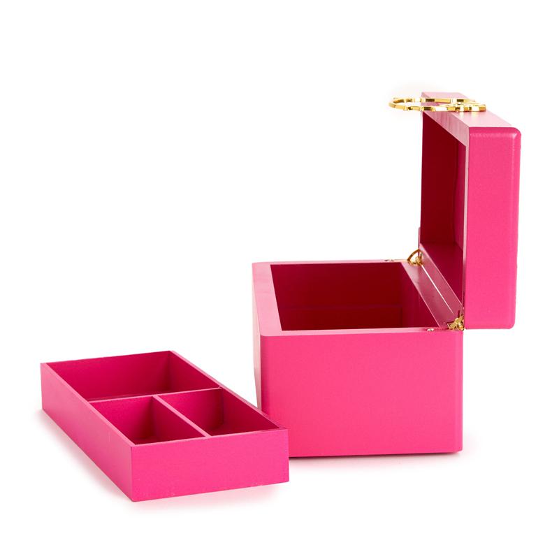 Sanrio Hello Kitty Pink Lacquered Jewelry Organizer Sanrio Characters Box  USA |  LBZQO-0581