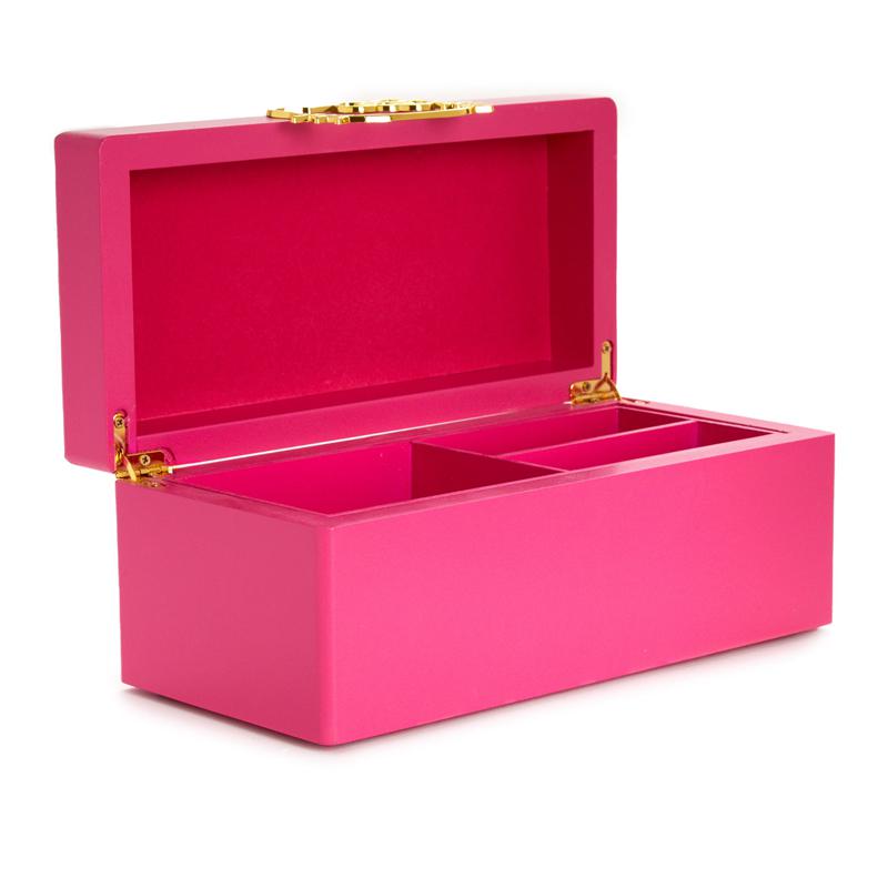 Sanrio Hello Kitty Pink Lacquered Jewelry Organizer Sanrio Characters Box  USA |  LBZQO-0581