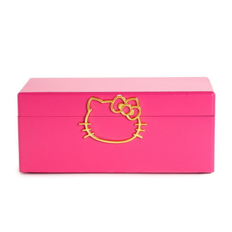 Sanrio Hello Kitty Pink Lacquered Jewelry Organizer Sanrio Characters Box  USA |  LBZQO-0581