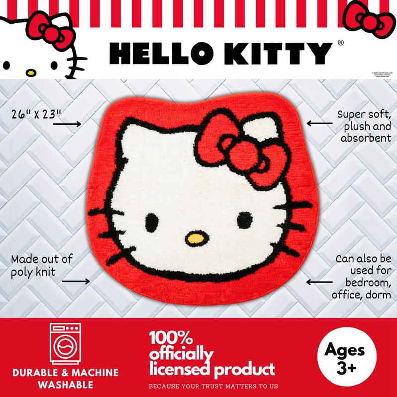 Sanrio Hello Kitty Plush Bathroom Mat Sanrio Characters Plushies  USA |  XKUGQ-4061