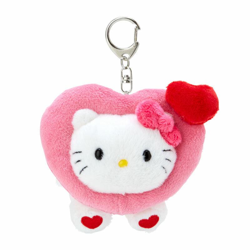 Sanrio Hello Kitty Plush Mascot (Big Heart Series) Accessories Keychain  USA |  DCYHB-3519