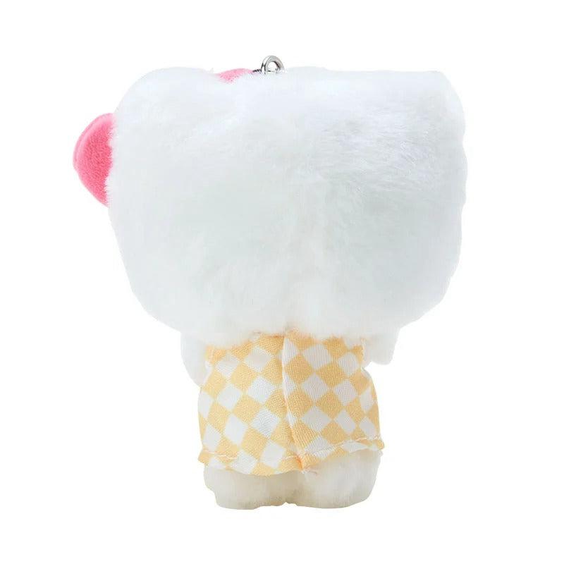 Sanrio Hello Kitty Plush Mascot (Pastel Check Series) Sanrio Characters Keychain  USA |  OMCJR-5306