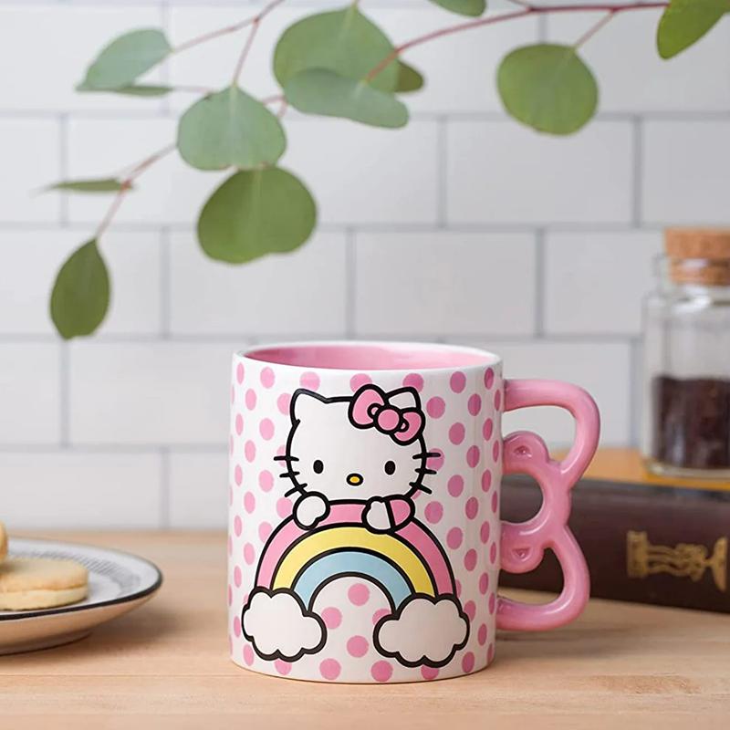 Sanrio Hello Kitty Sculpted Bow & Rainbow Ceramic Sanrio Characters Mug  USA |  MPGUK-0897