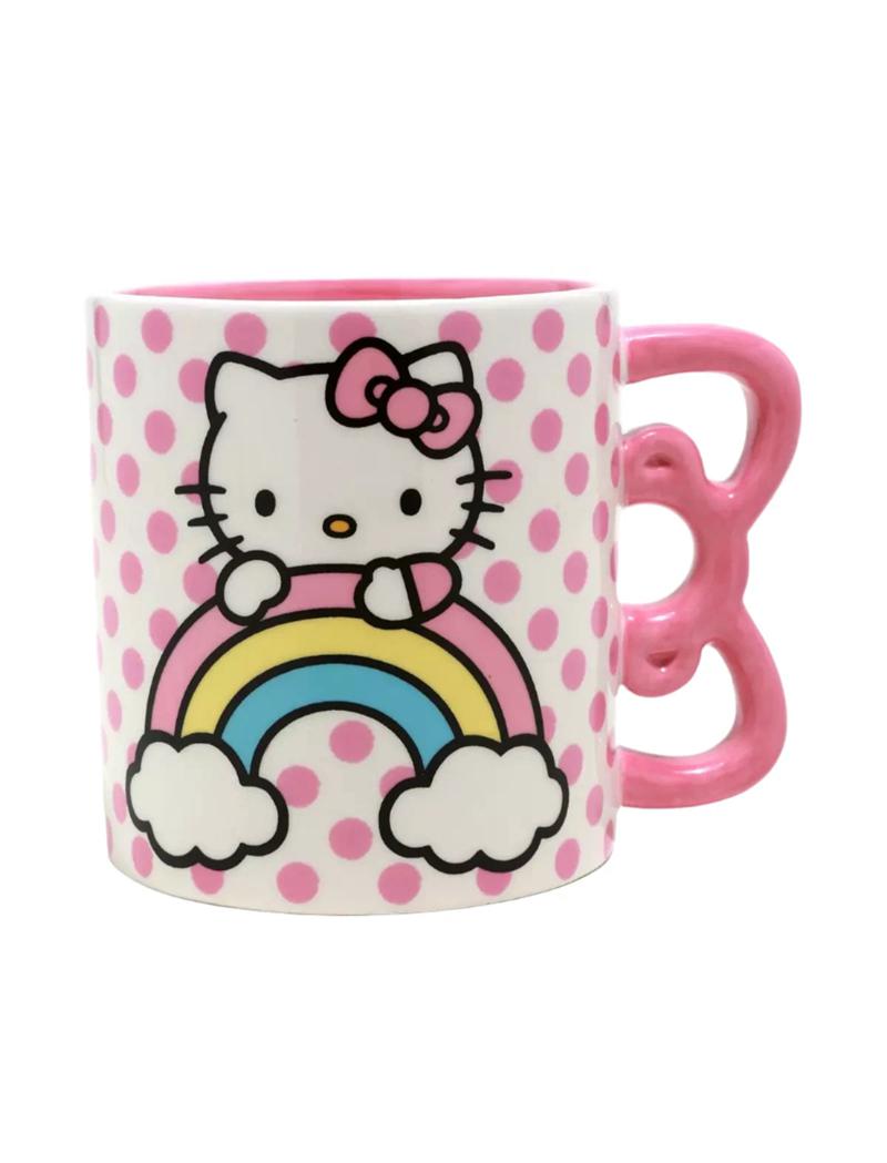 Sanrio Hello Kitty Sculpted Bow & Rainbow Ceramic Sanrio Characters Mug  USA |  MPGUK-0897