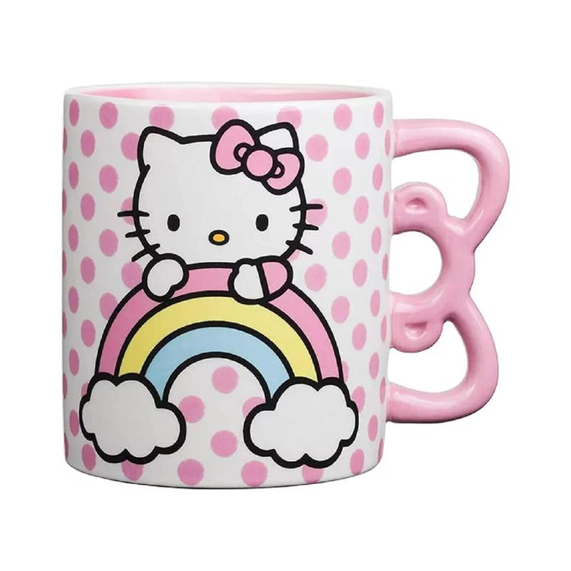 Sanrio Hello Kitty Sculpted Bow & Rainbow Ceramic Sanrio Characters Mug  USA |  MPGUK-0897