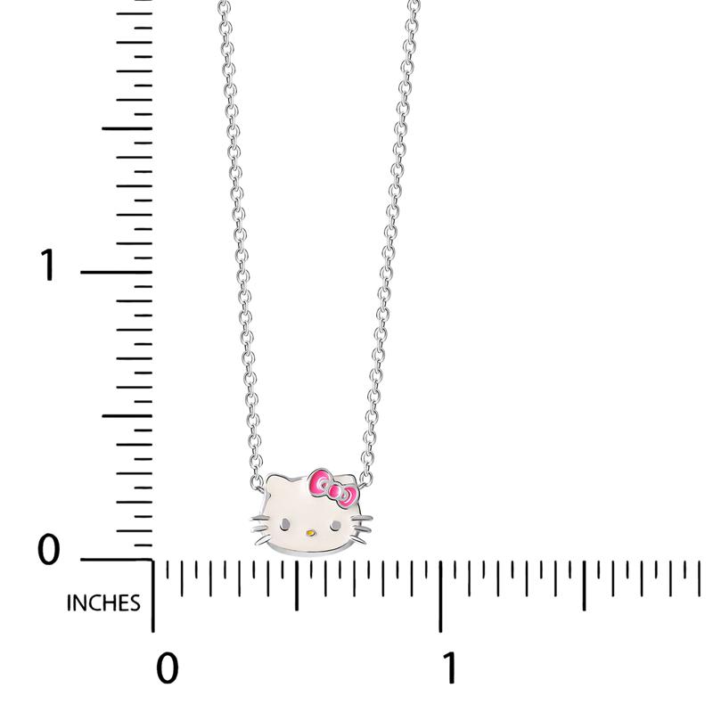 Sanrio Hello Kitty Sterling Silver Enamel Accessories Necklace  USA |  GBNSY-0958