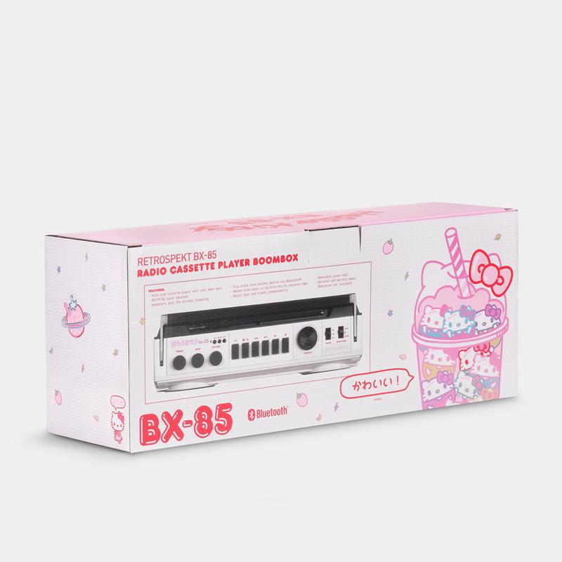 Sanrio Hello Kitty Strawberry Kawaii BX-85 Bluetooth Boombox Accessories Cassette Player  USA |  IHVLP-8419