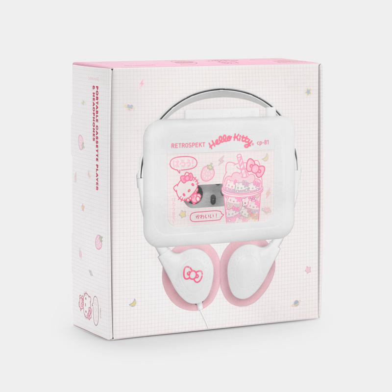 Sanrio Hello Kitty Strawberry Milk CP-81 Portable Accessories Cassette Player  USA |  JTSAZ-8523