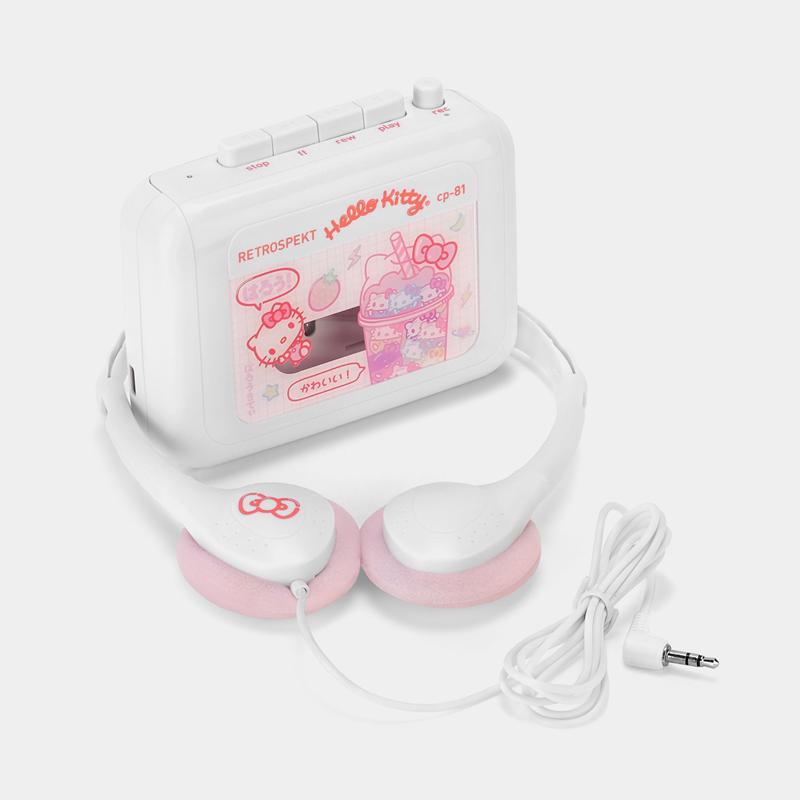 Sanrio Hello Kitty Strawberry Milk CP-81 Portable Accessories Cassette Player  USA |  JTSAZ-8523