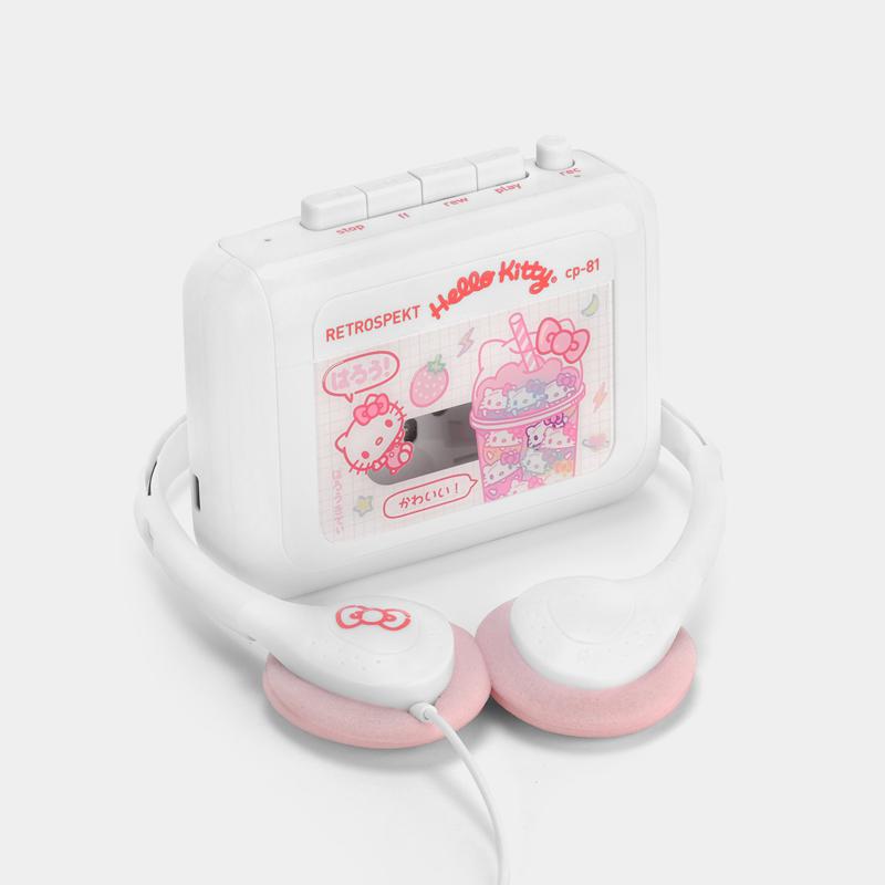 Sanrio Hello Kitty Strawberry Milk CP-81 Portable Accessories Cassette Player  USA |  JTSAZ-8523