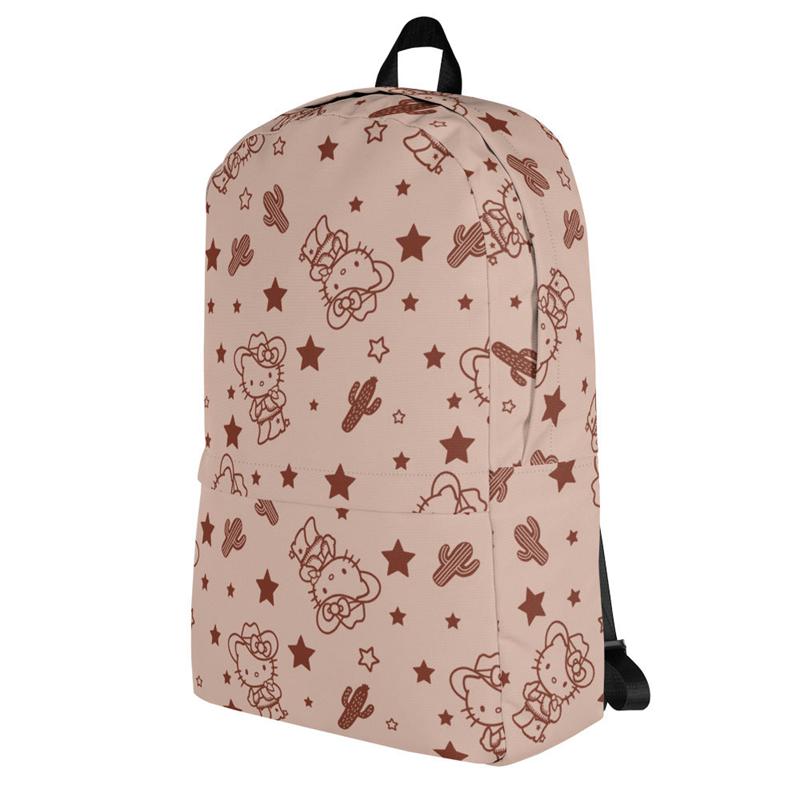 Sanrio Hello Kitty Tan Western All-over Print Sanrio Characters Backpack  USA |  GUWIY-1495