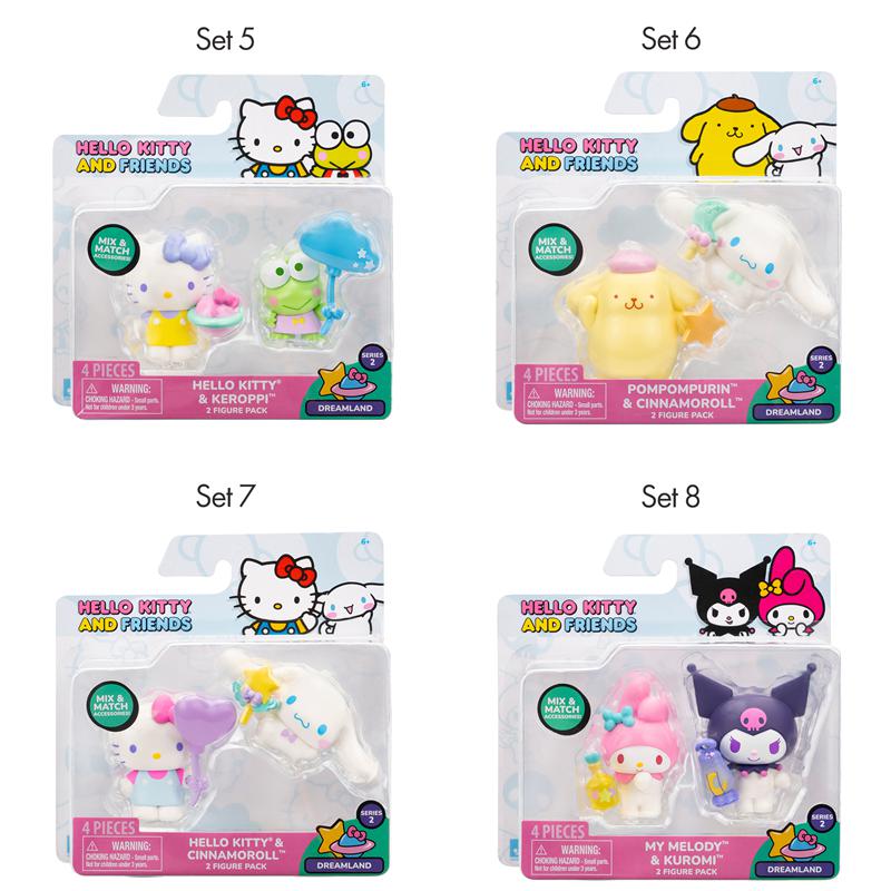 Sanrio Hello Kitty and Friends 2-pc (Series 2: Dreamland) Sanrio Characters Figure Pack  USA |  RCFGO-8206