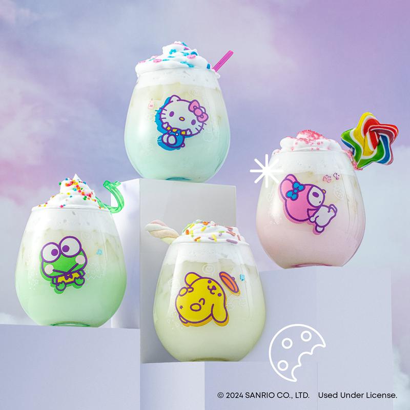 Sanrio Hello Kitty and Friends Above the Clouds Stemless (Set of 4) Sanrio Characters Glasses  USA |  RKXMI-7350