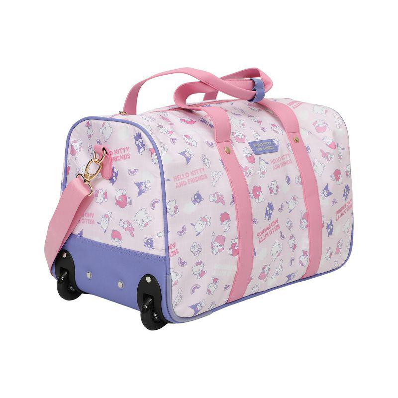 Sanrio Hello Kitty and Friends All-Over Print Rolling Sanrio Characters Duffle Bag  USA |  GBAKQ-0975