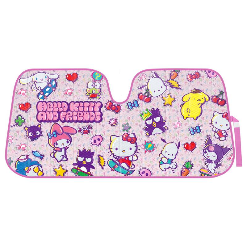 Sanrio Hello Kitty and Friends Car (Kawaii Fun) Sanrio Characters Sun Shade  USA |  JZHPL-0357