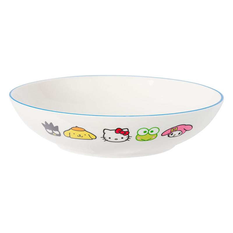 Sanrio Hello Kitty and Friends Ceramic Dinner Bowl (Rainbow Parade) Sanrio Characters Bowl  USA |  AQCDK-5431